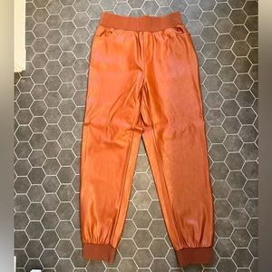 Kendall + Kylie faux leather joggers - worn twice